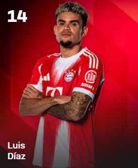 14 Luis Diaz