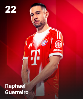 22 Raphael Guerreiro